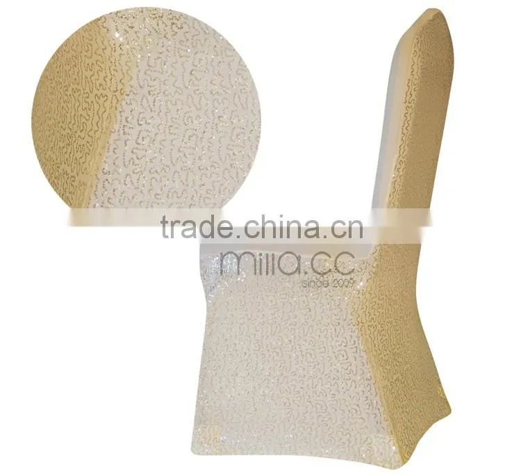 Sequin tulle chair covers wedding decoration