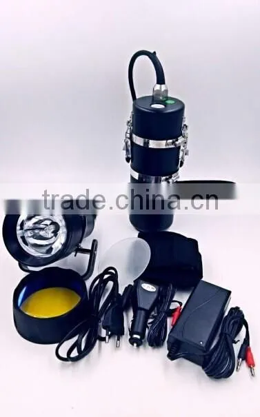 PROFESSIONAL CAVING DIVING LIGHT HID LAMP,85W,8500LM,18.2AH LIION BATTERY,120METERS WATERPROOF,