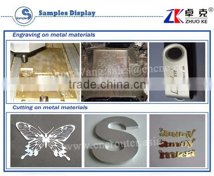 Discount Price Small 4 Axis Metal CNC Router Machine ZK-6060 With 2.2KW Water Cooling Spindle&Stepper Motor