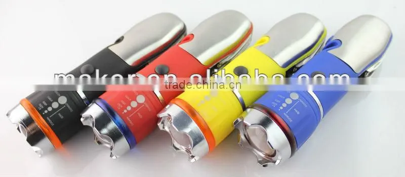 1W zoom flashlight with car emergency tools