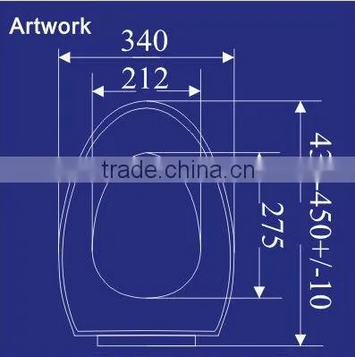 1027 Trimmer Molded PP Solid Toilet Seats
