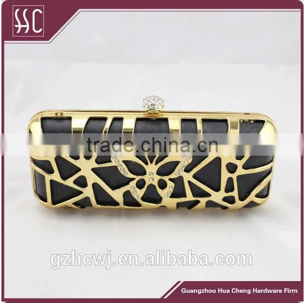 200*46*88mm new shell evening clutch, box purse clutch,crystal lock mesh butterfly frame