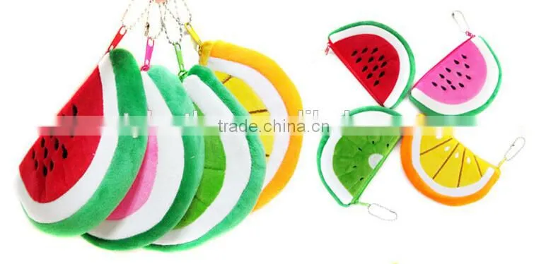 Soft Plush Coin Purse Fruit Designs
