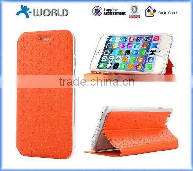 PU leather stand fashion case for iPhone 6S