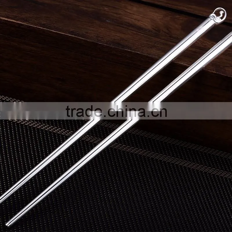 silver plated Chopsticks wedding gift unique luxury Design chopsticks with animal snake head display chopsticks for present