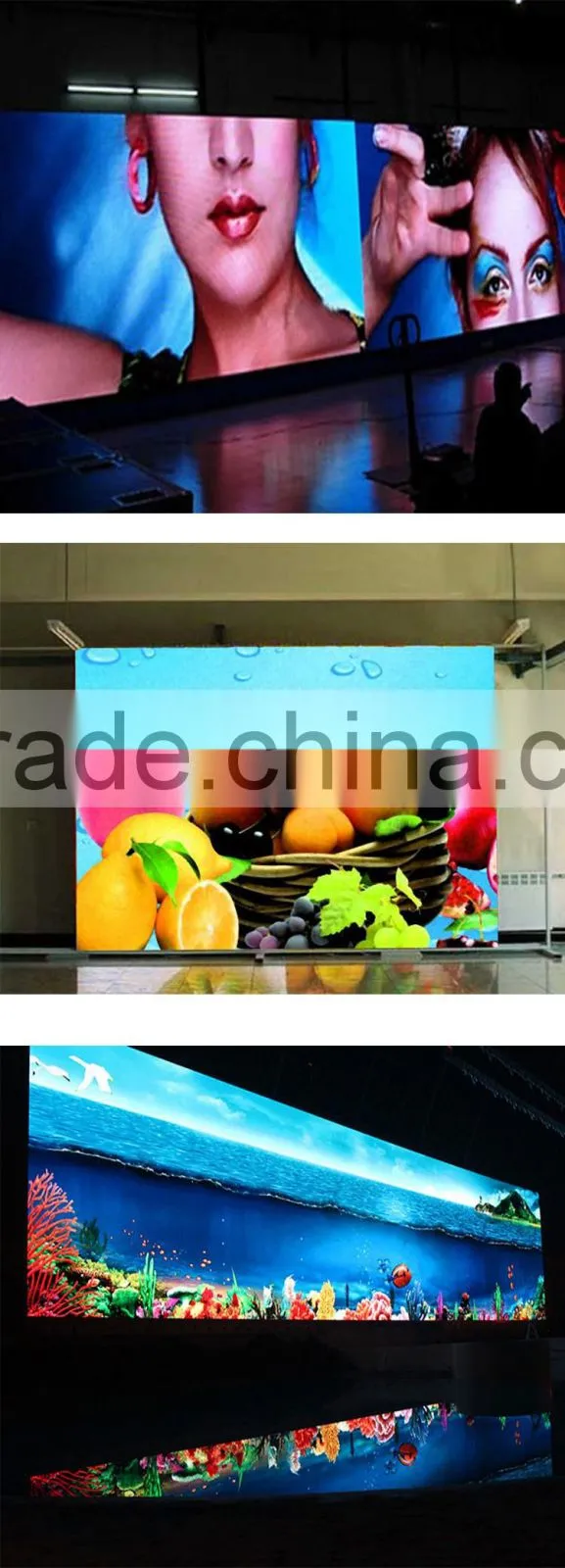 500x1000mm P3.91 indoor LED display rental die-cast aluminum cabinet /full color SMD rental LED