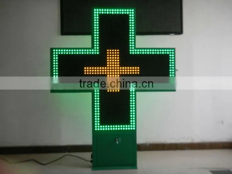 LED Electronic Pharmacy Cross Signs Graphic Screens