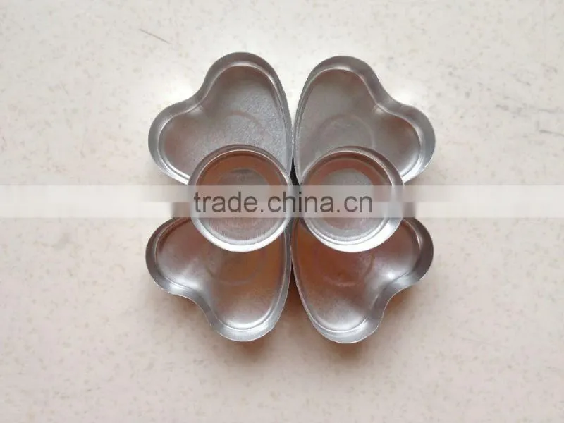 Lovely round disposable tealight aluminium cups for wedding invitation