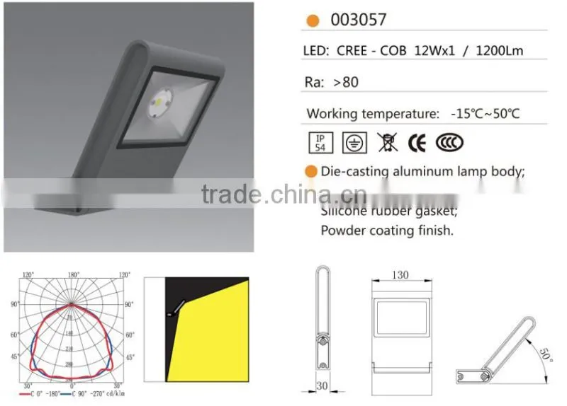 W-003054 ip54 CE approved modern outdoor/indoor wall mounted light fixture,aluminum wall bracket lamps