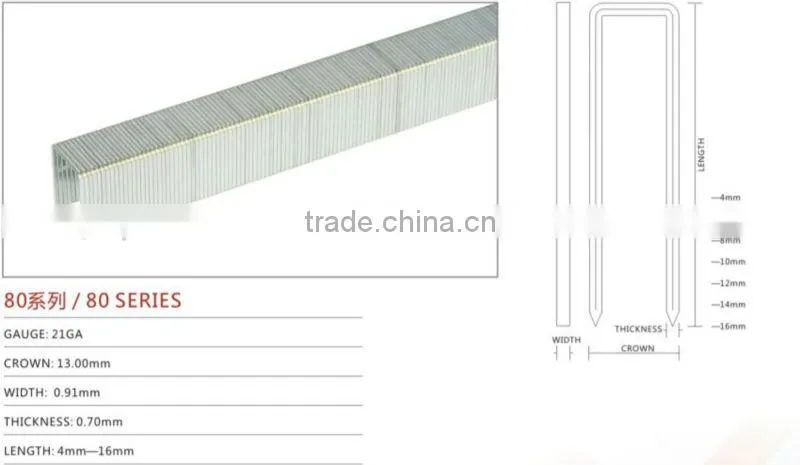 hot sale 80 series nails staples pins