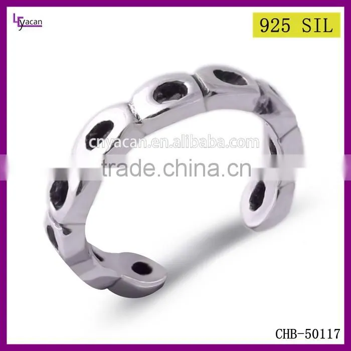 Fashion Jewellery Crystal 925 Sterling Silver Vintage Fashion Spiral Finger Ring