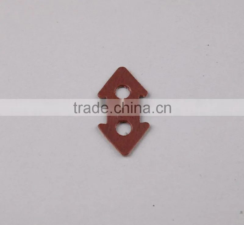 Custom Shape Fashion Design Embossed Logo Trademark Leather cord stopper