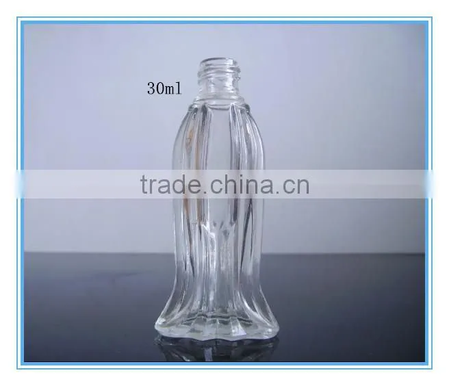 30ml fish shaped glass perfume/nail varnish bottle