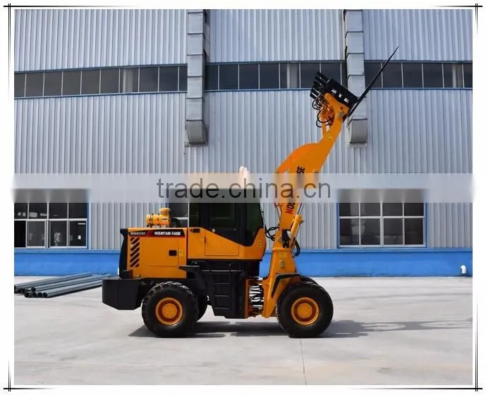 Promotion price 1.5Ton Log grapple Fork Wheel Loader