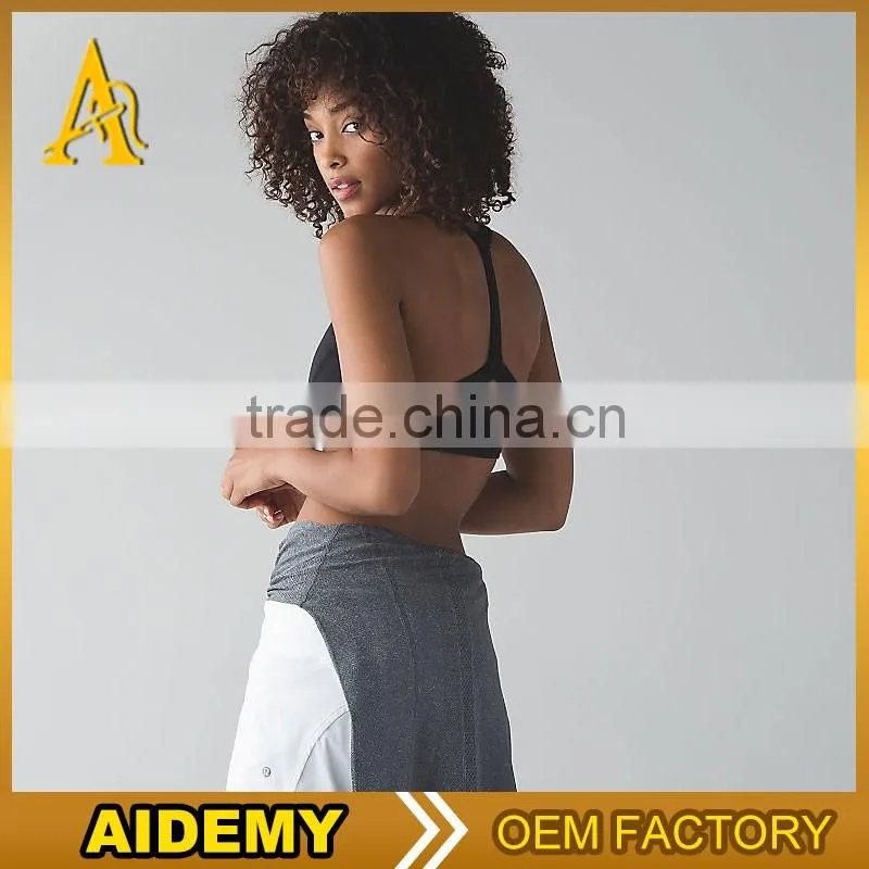 sexy women fitness polyester gym yoga wear sport bra tops