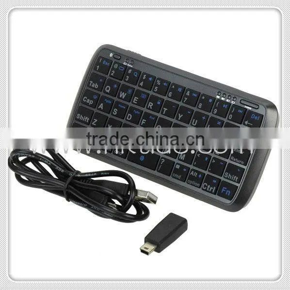universal portable power bank Gtide PK-001 5000mAh power bank with handheld mini bluetooth keyboard, black keyboard