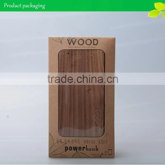 New design bamboo wooden power bank /portable powerbank with logo