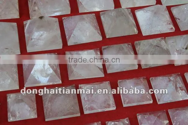 Natural Clear QUARTZ Crystal HEALING Pyramid For Decoration, Gift