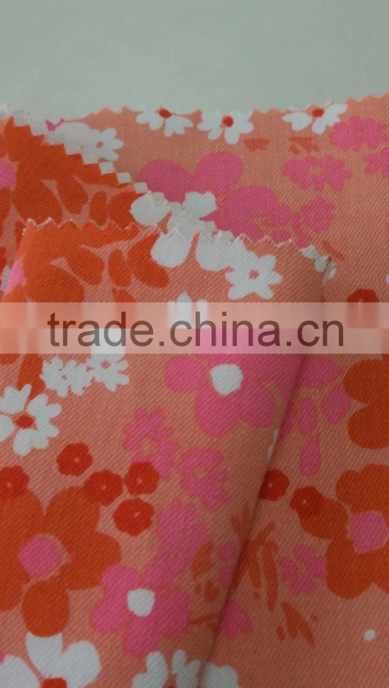 Plain Printed Cotton/100% cotton herringbone twill fabric