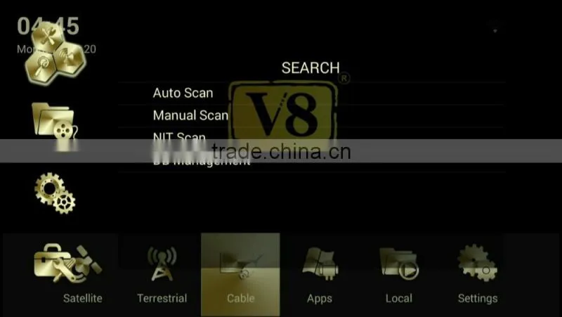 Dual Core OTT IPTV Android TV Box DVB-S2+T2+C 4K Satellite Receiver Bluetooth WiFi 1GB+8GB Amlogic S805 CCCAM Android box