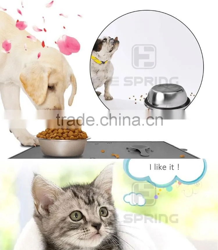 Easy Clean Non-toxic Silicone pet's Bowl Mat