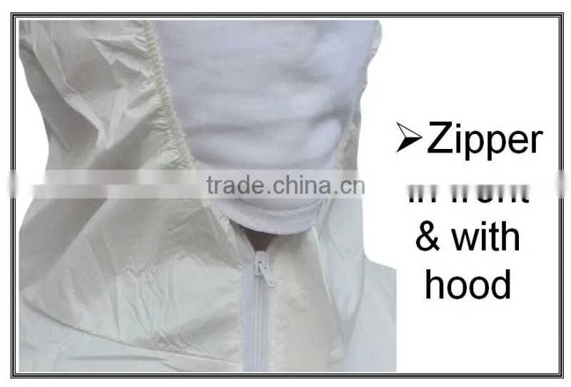 2014 hot selling medical avoiding bacterial disposable coverall