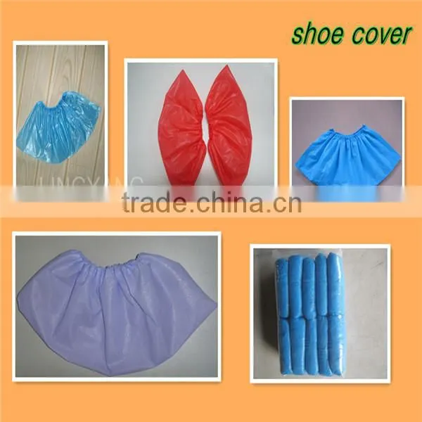 3grams blue disposable printed plastic overshoes