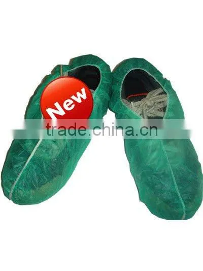 Light green disposable Polypropylene shoe covers