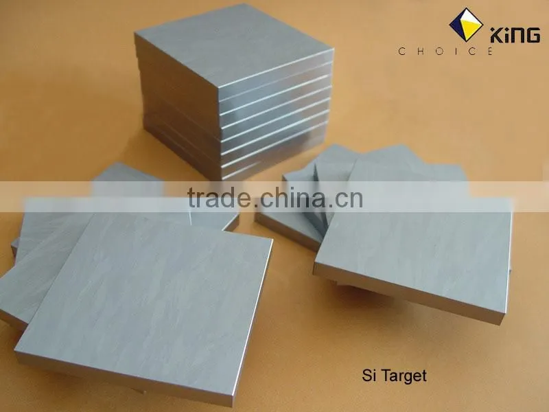 Silicon sheet Si purity 5N sputtering target