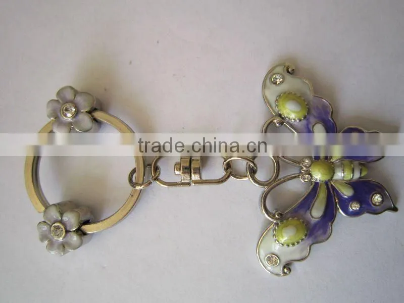 brass soft enamel metal keychains for promotion