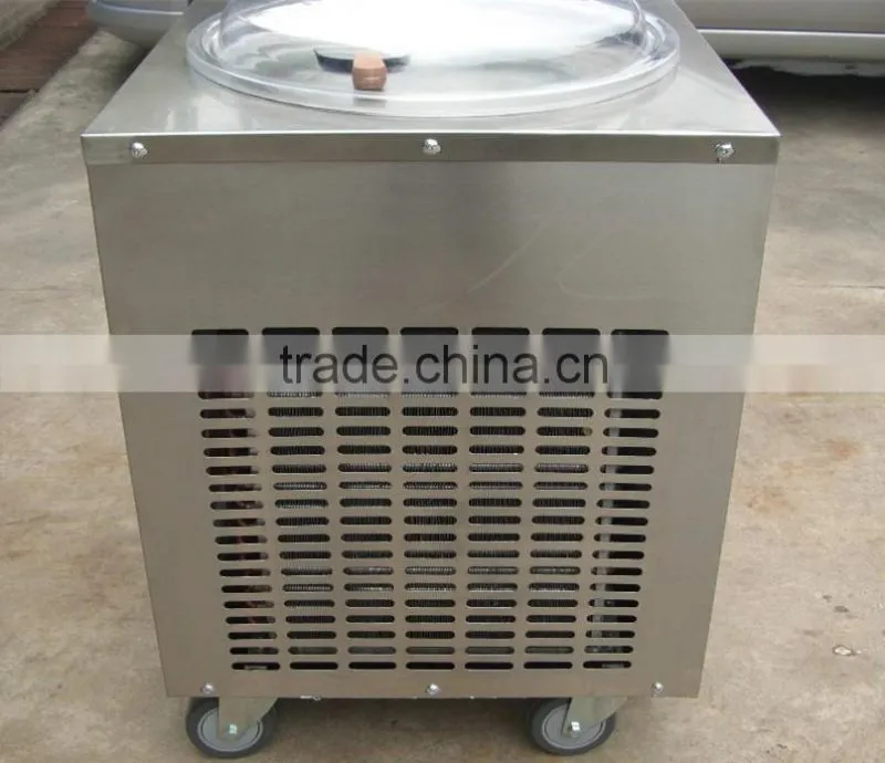 fast cooling single pan instant ice cream rolls machine