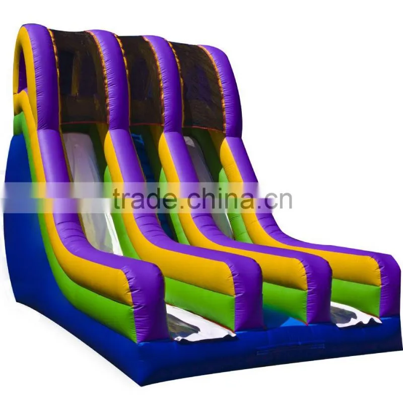 airtech inflatable water slip n slide, Inflatable dry slide ,double lane slip slide
