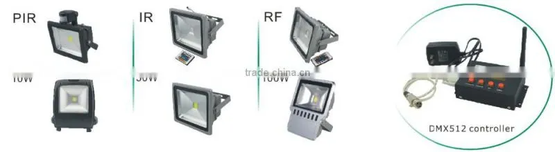 High lumen IP65 LED outdoor light Flood Lighting Aluminum body water proof led flood light