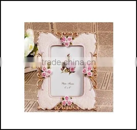 Retro Vintage Rose Flower Home Decor Resin 4''*6'' Photo Frame