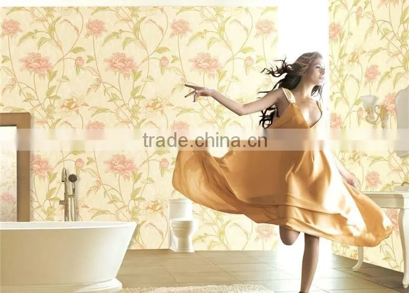 decorative wall panelling with flower modern wallpaper/wall design