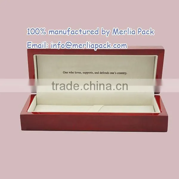 Oak Wood Single Pen & Case Storage Box Calligraphy Wooden Stash Box