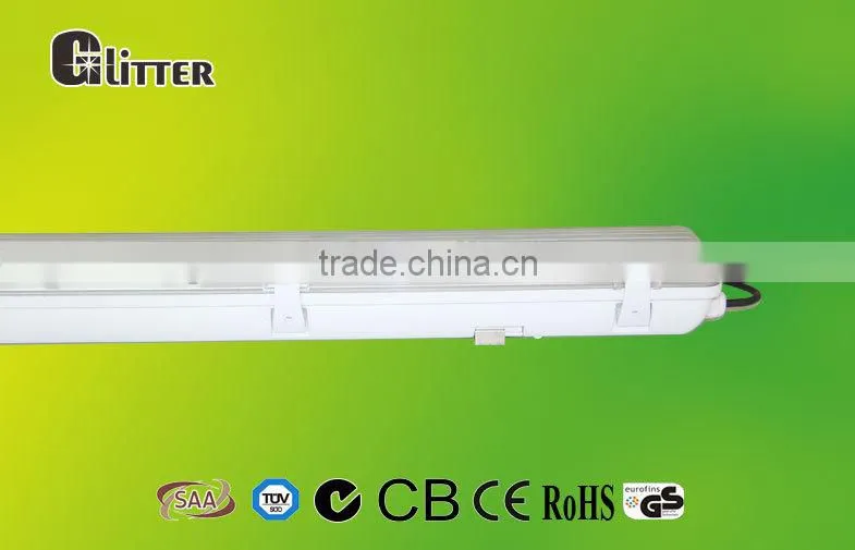 4ft 1200mm 1.2m IP65 SMD2835 CRI>80 110lm/w Tri proof LED Tube Light Fixtures