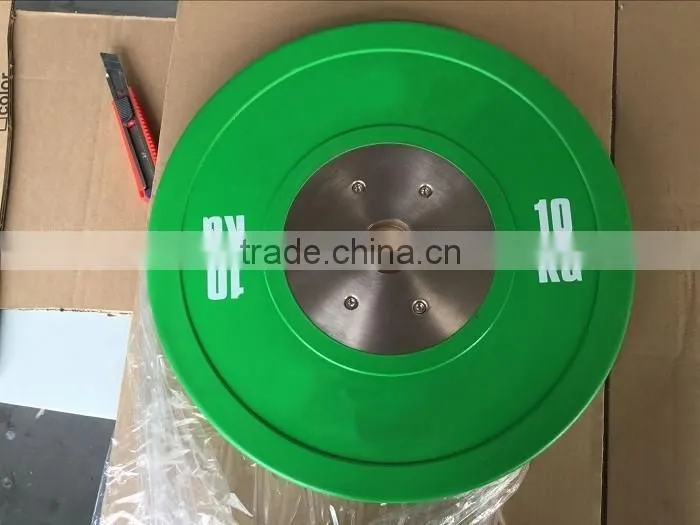 10KG Green Colour Competition Weightlifting Bumper Plates