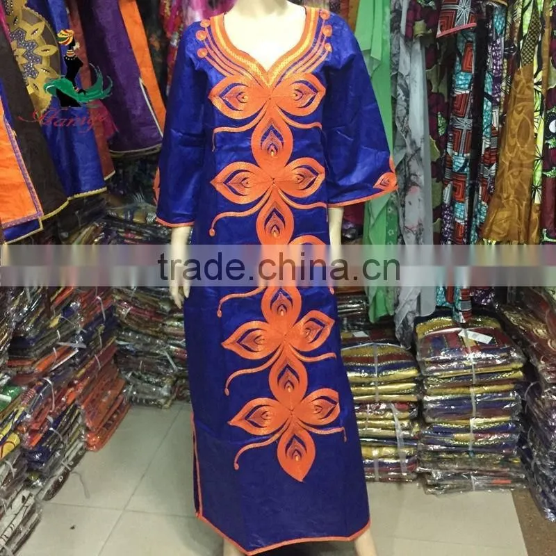 bazin riche dress 2016 african bazin embroidery design dress for women design fashion dress