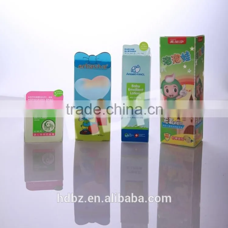 pet pvc pp custom logo clear plastic folding box wholesale