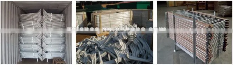 round tube steel galvanized crowd control barrier for events