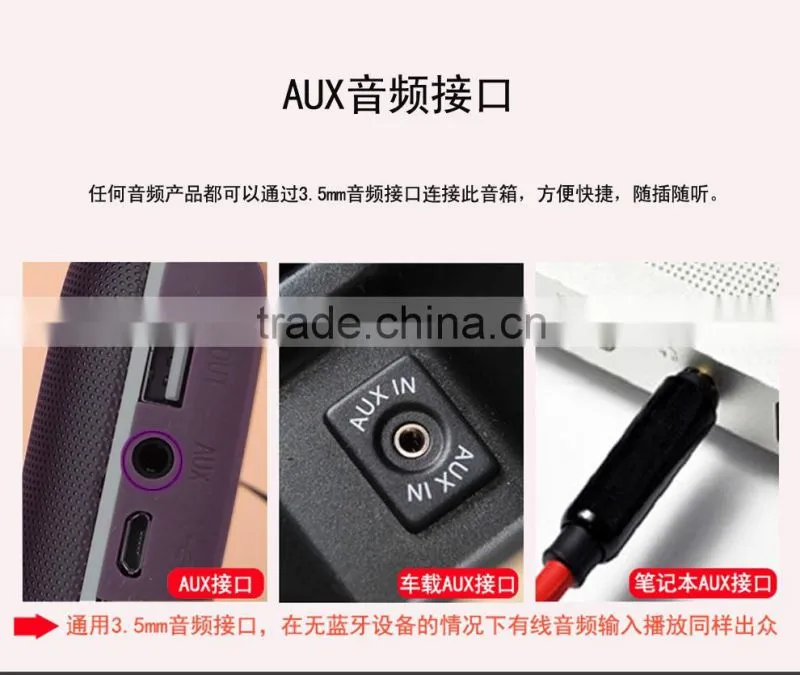 New Product 2016 Portable Powerful Spearkers Bluetooth Speaker Power Bank with Mic funtion outdoor