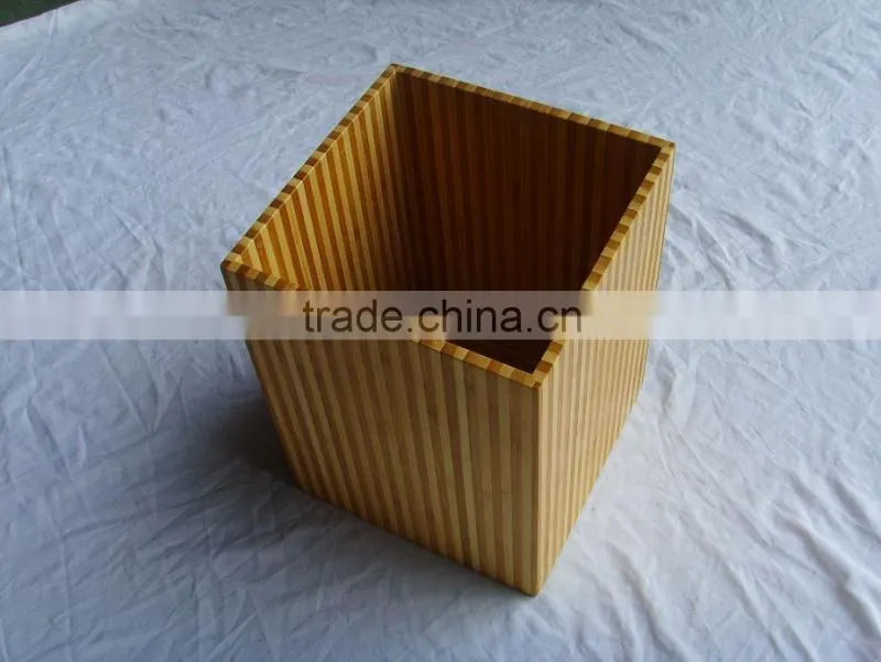 Bamboo bathroom accessories