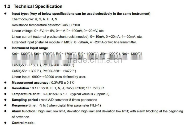 AI-519 Auto manual PID Temperature Controller of digital manual tuning