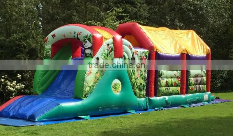cheap commercial backyard inflatable obstacle for amusement park funny