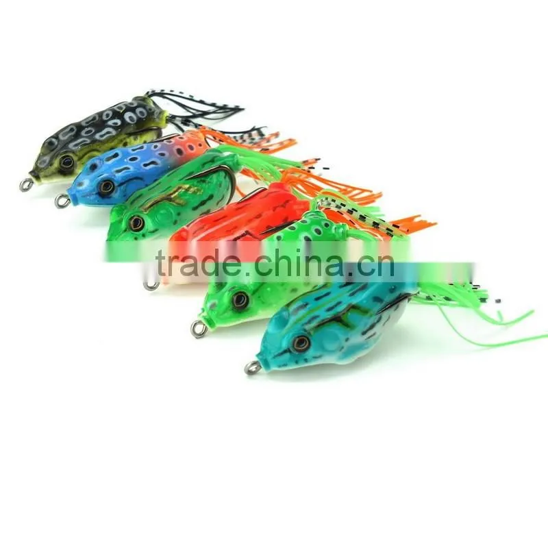 6pcs Fishing Lure 5.5CM 12.5G Topwater Wobblers Soft Artificial Bait