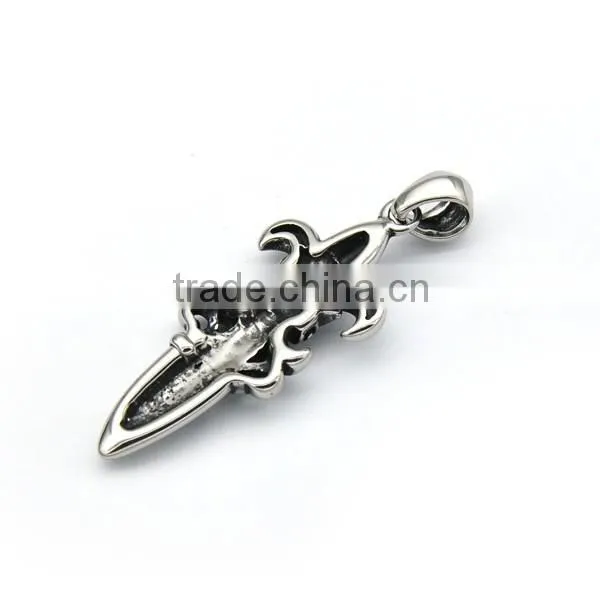 2016 Professional Mens Stainless Steel Cross Pendant Silver Vintage Charm Necklace Religious Jewelry
