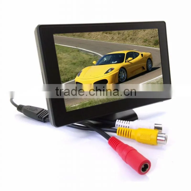 Best choice 4.3 inch cctv monitor /4.3 inch lcd car monitor with 2 av inputs