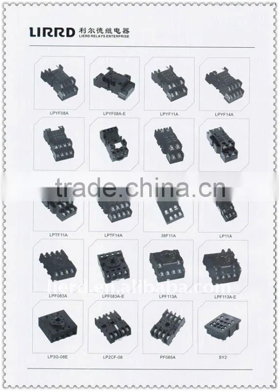 HH52P/MY2 suitable 8PINS relay socket PYF08A