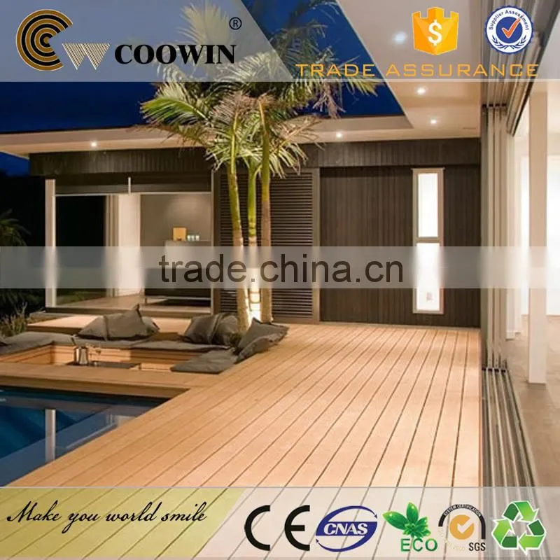 Waterproof solid ship deck flooring